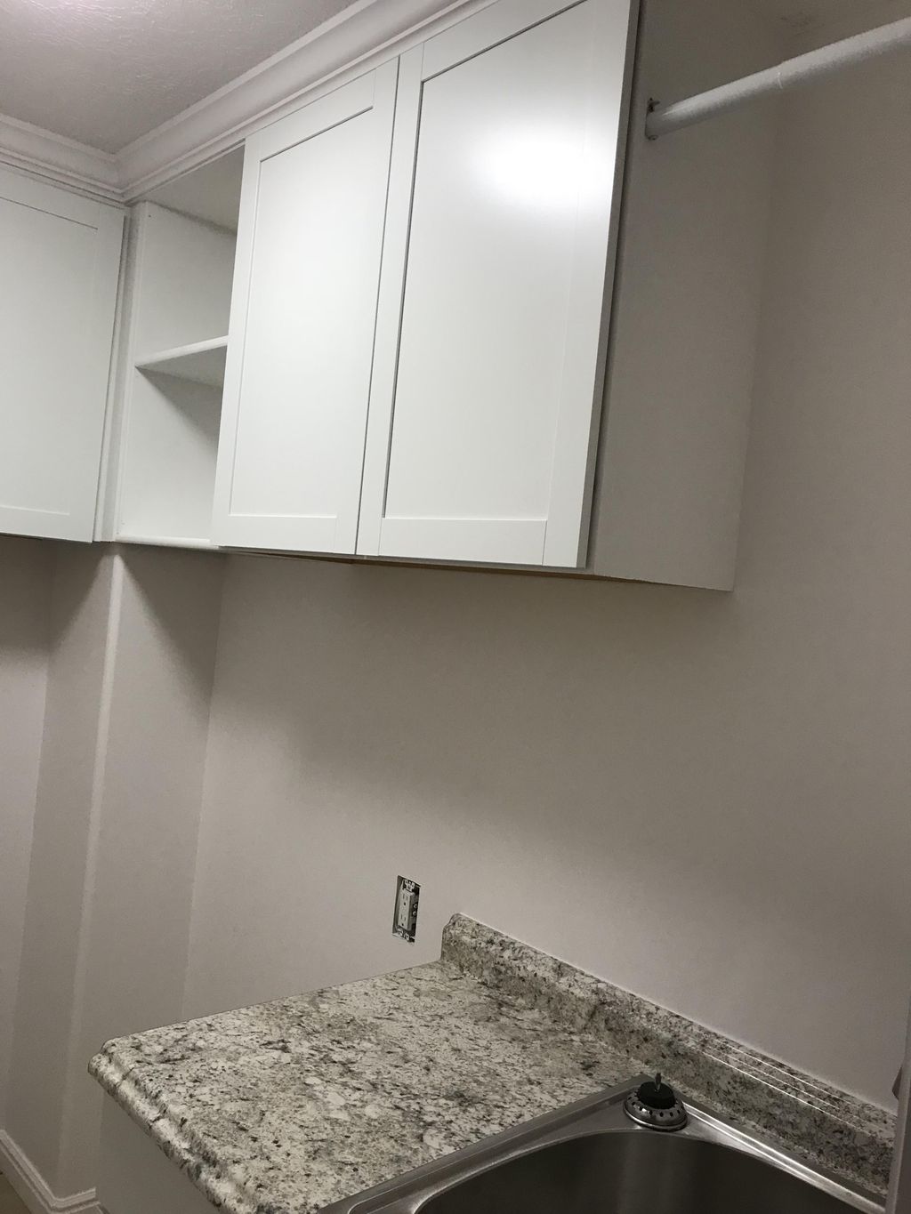 Install cabinets