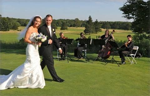Quartet at golf course, MA