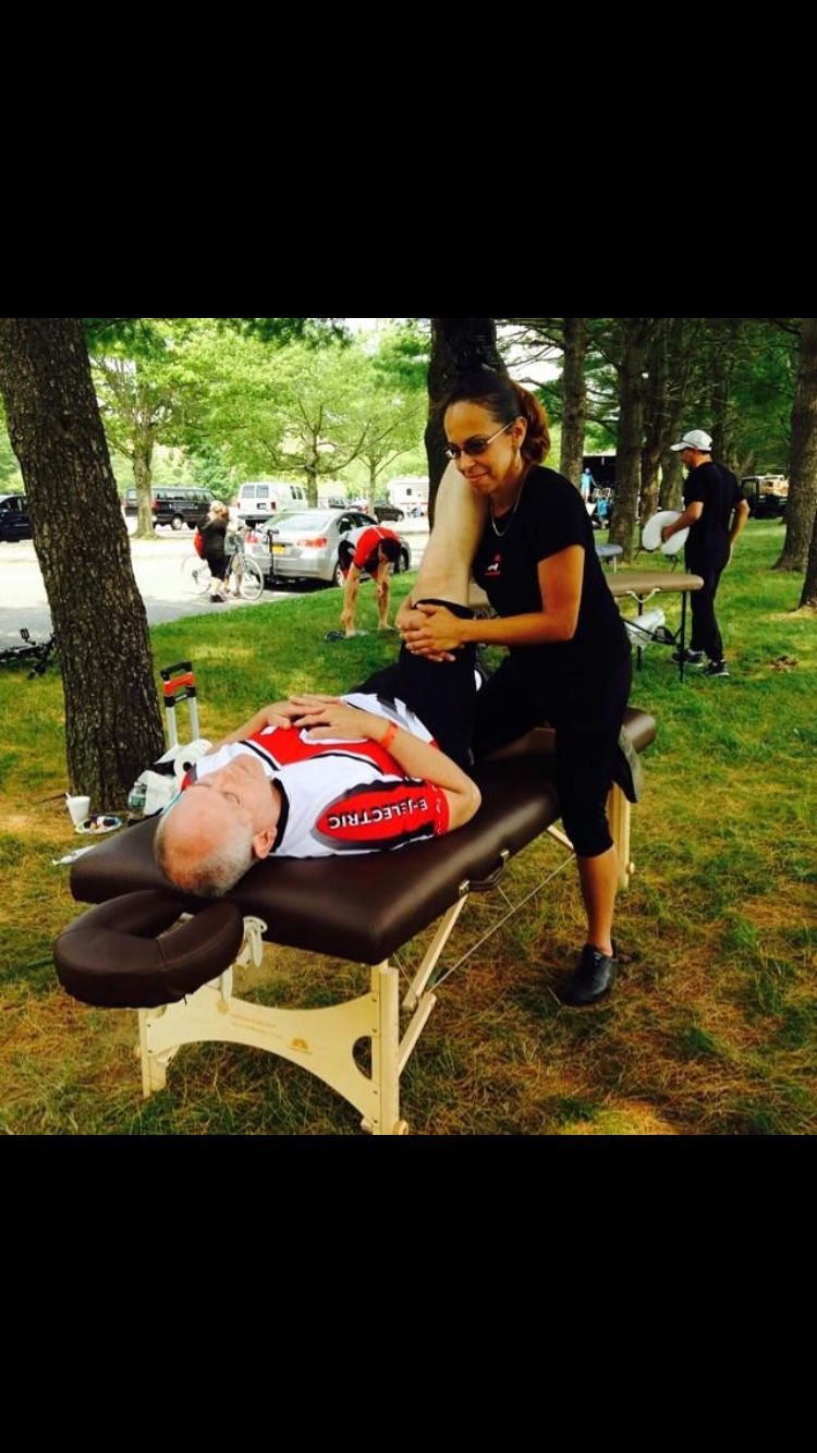 Sports Massage at the BikeAThon 