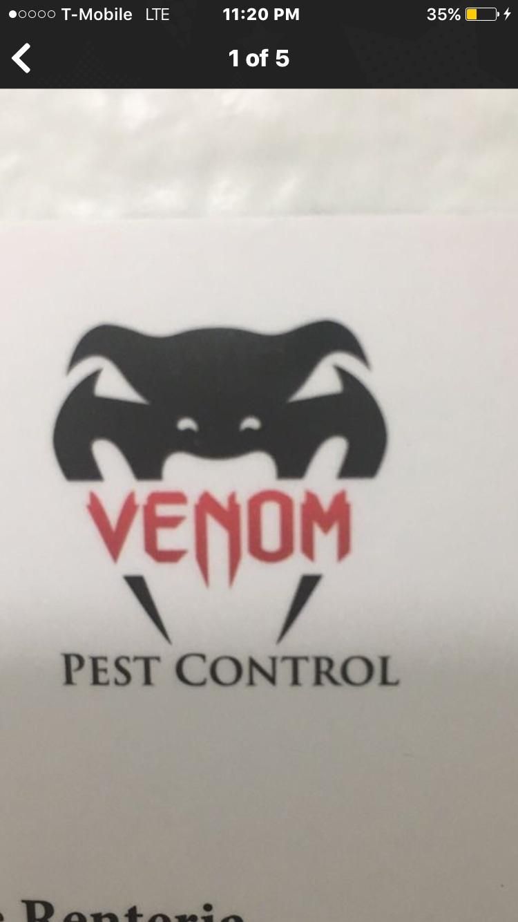 Venom Pest Control Logo. 