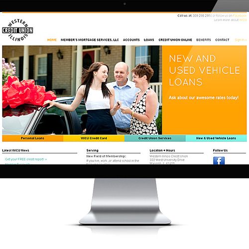 Western Illinois Credit Union Website Design and D