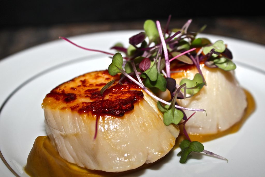Seared Jumbo Sea Scallop with Roasted Chestnut and