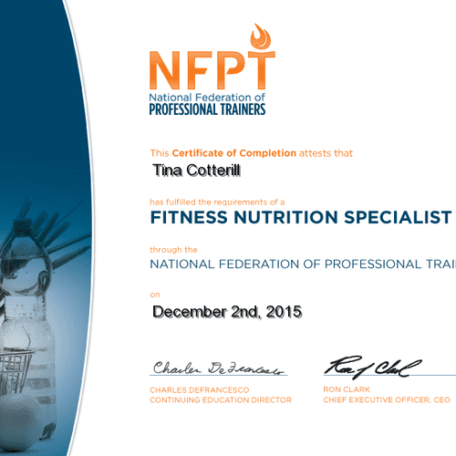 FITNESS NUTRITION SPECIALIST