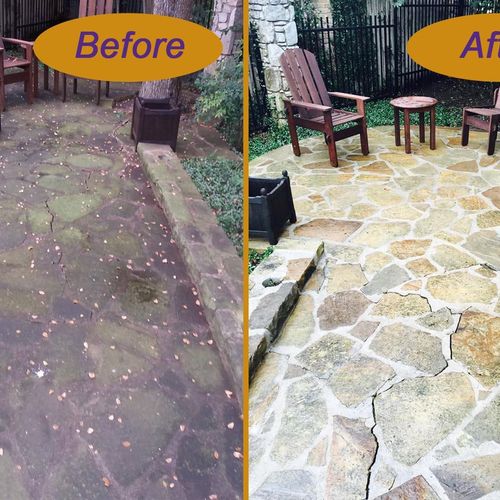 Amazing Power Washing results!! Keep your driveway