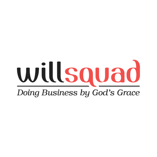 Combination Logo & Slogan of Willsquad Corporation
