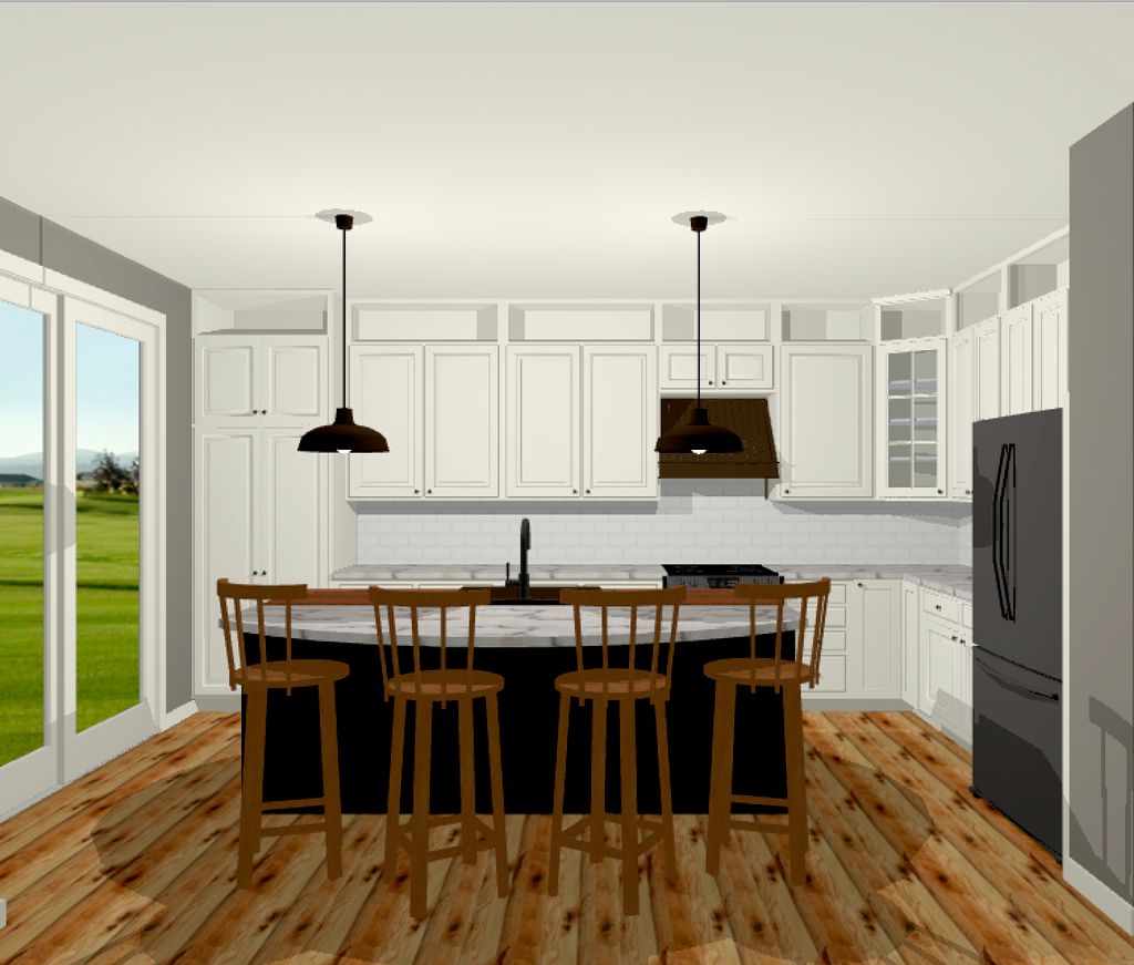 Highland's Ranch New Kitchen Concept; re-finishing