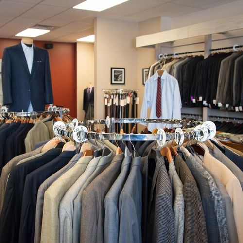 Large inventory of suits & sport coats
