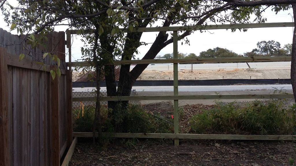 8ft fence Before