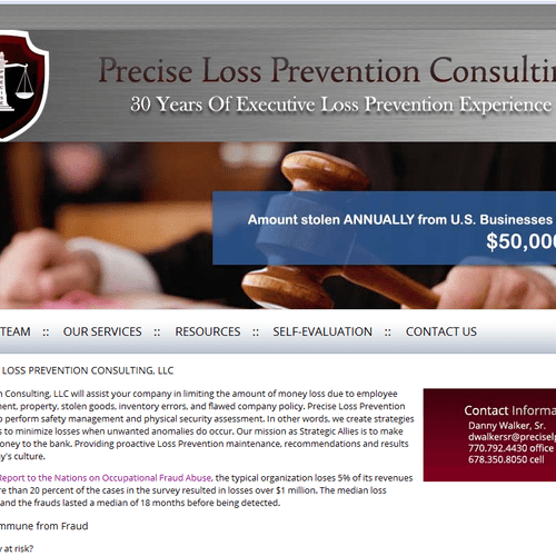 Precise Loss Prevention Consulting, LLC Web site