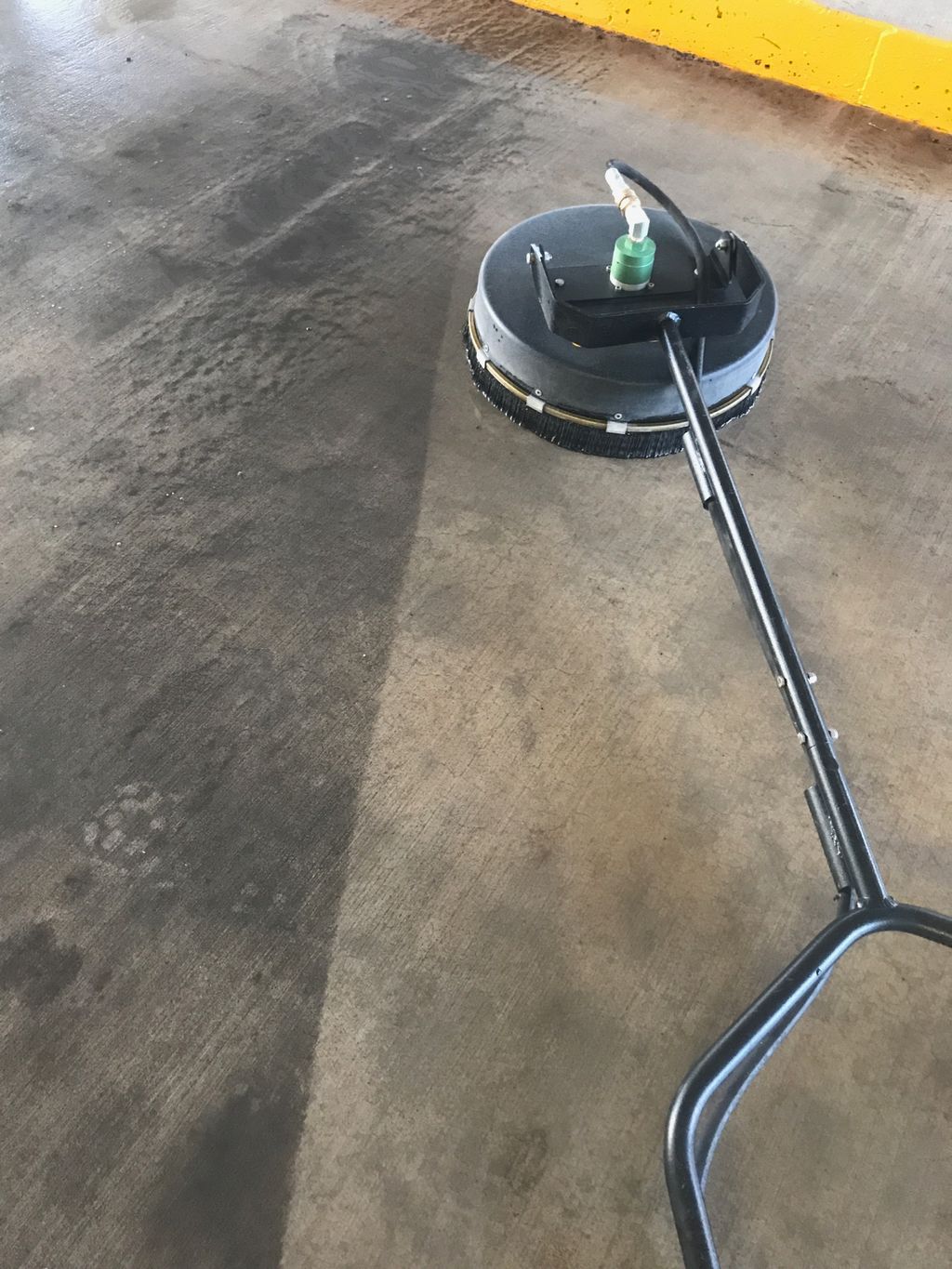 The difference between clean concrete and dirty! 