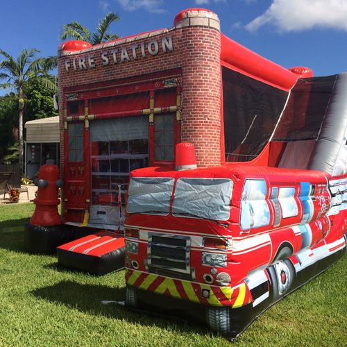 Fire Station Combo Bounce House