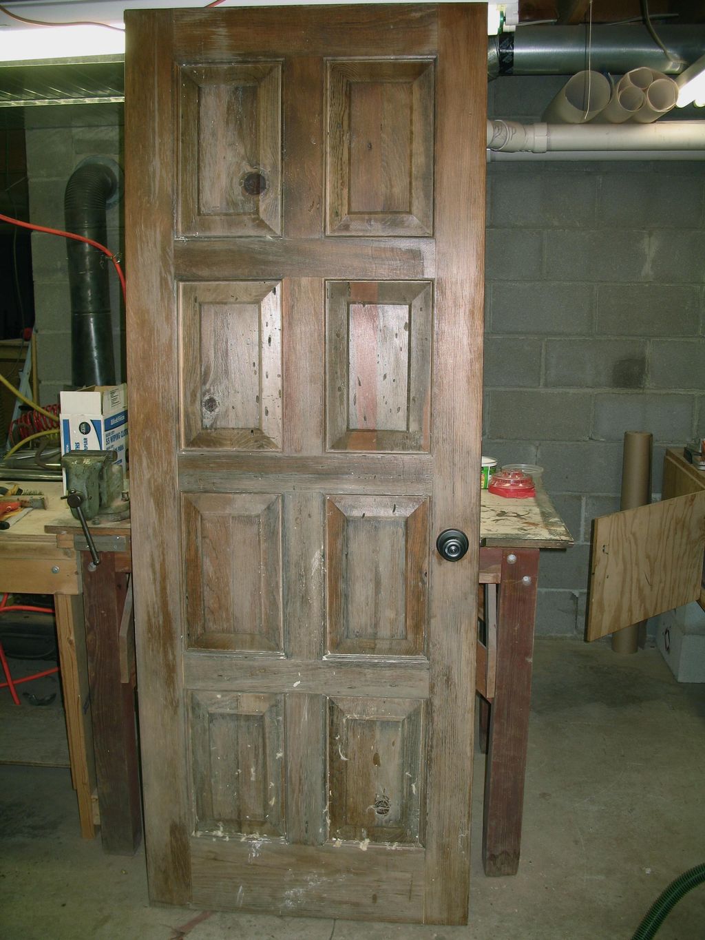 Before - Beetle damaged door