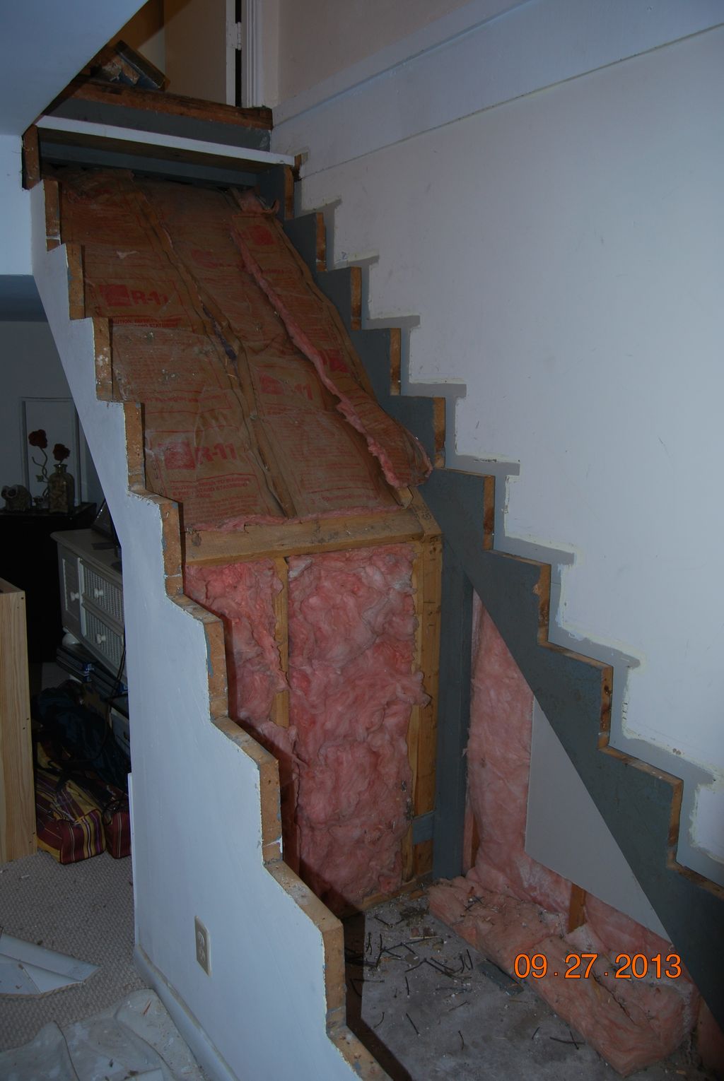 INTERIOR STAIRS: BEFORE.