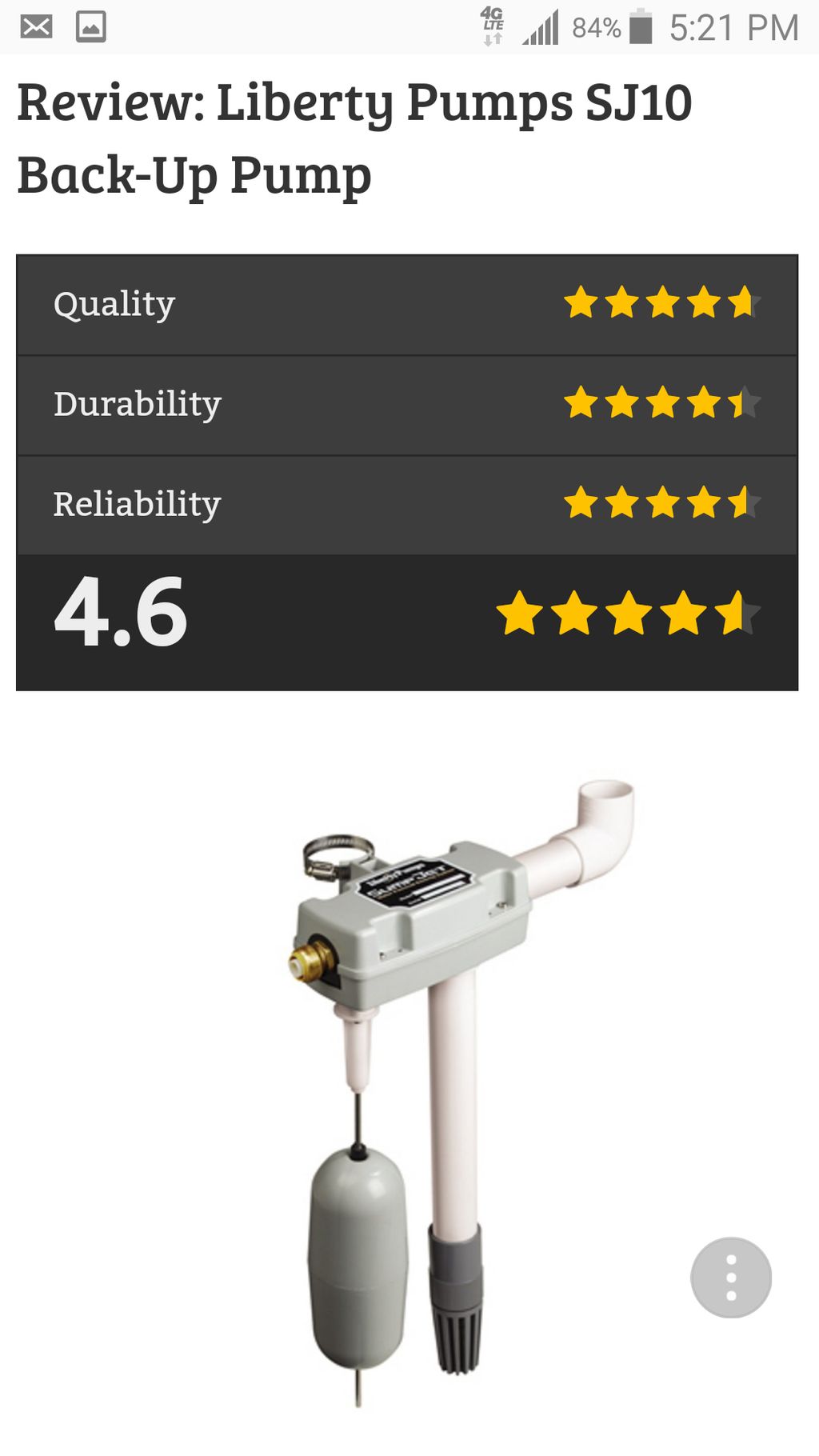 back up pump SJ10