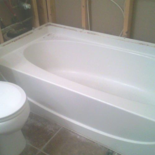 tub to shower remodel-before.