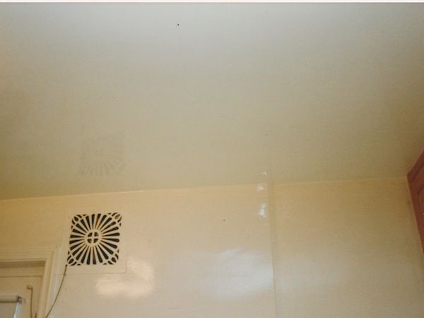 Water Damaged Ceiling Repaired and the Kitchen Pai