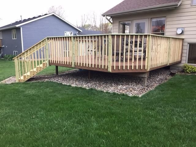 Deck railing replacement.