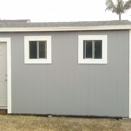 This 8 x 16 shed is a recent addition to a Stanton