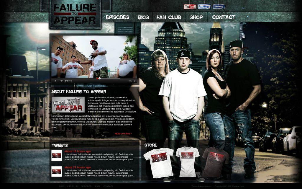 Failure to Appear - Website for their new online s