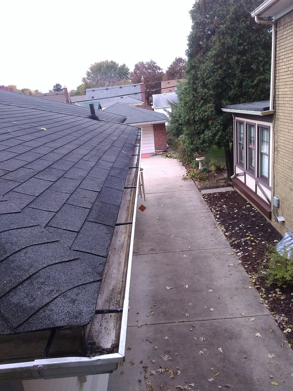 House Gutter After Cleaning