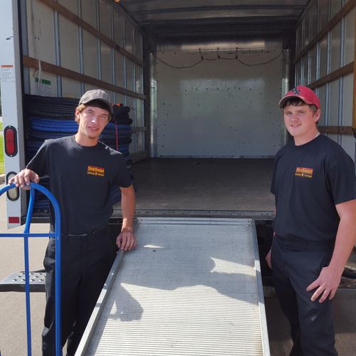 Uniformed, professional movers trained and equippe