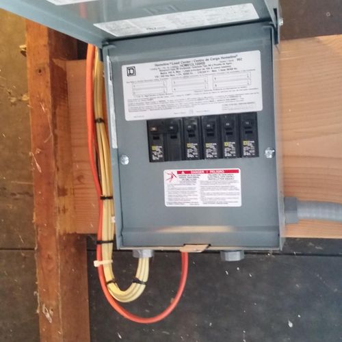 240 Volt Sub-Panel in Garage