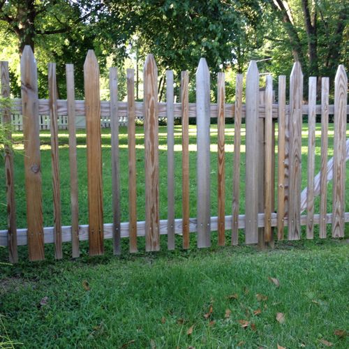 Repaired / Reworked Fence