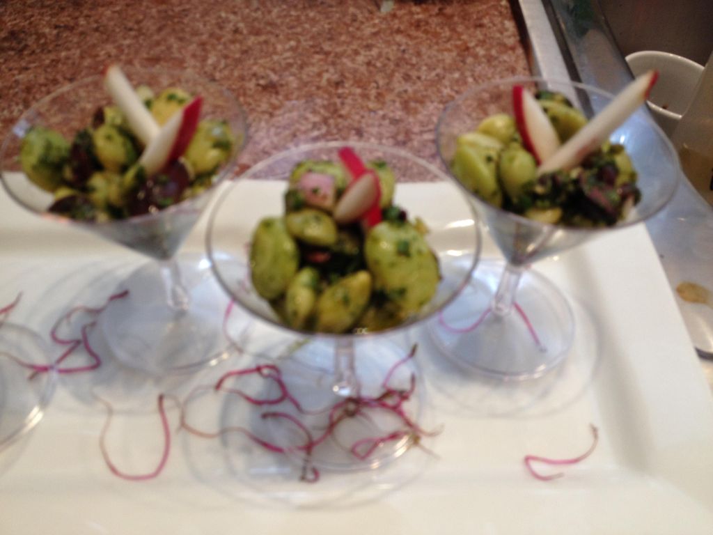 Marinated Fava Bean Salad top with radish match st