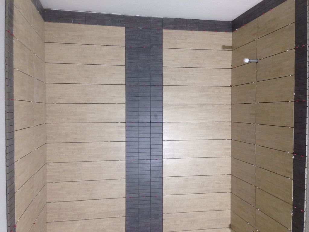 6x24 porcelain tile with mosaic