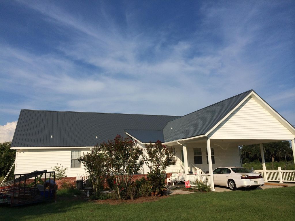 Charcoal Gray Metal Roof