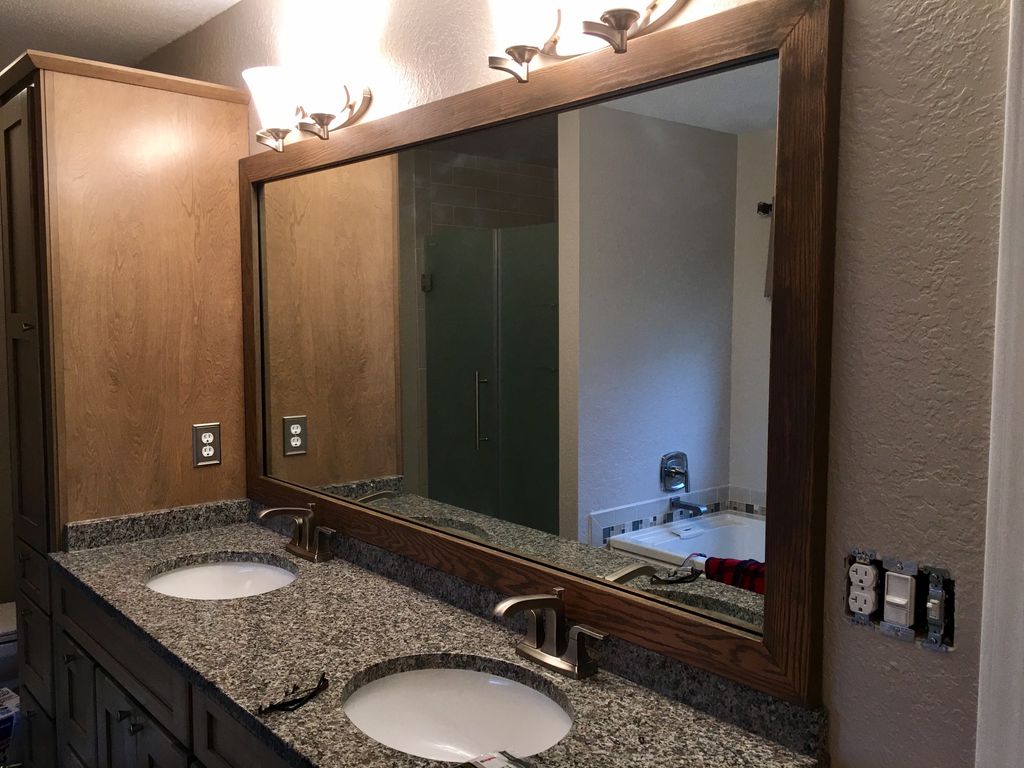 Complete bathroom remodel including new granite co
