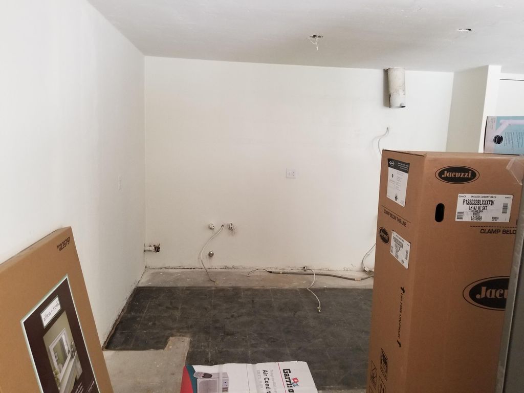 kitchen during remodel