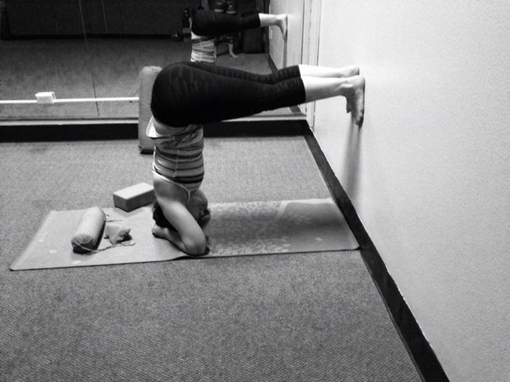 A client practicing 'L Shaped' posture.