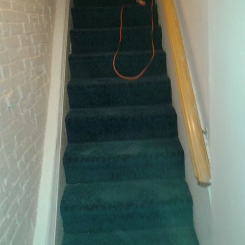 stairs after carpet installation