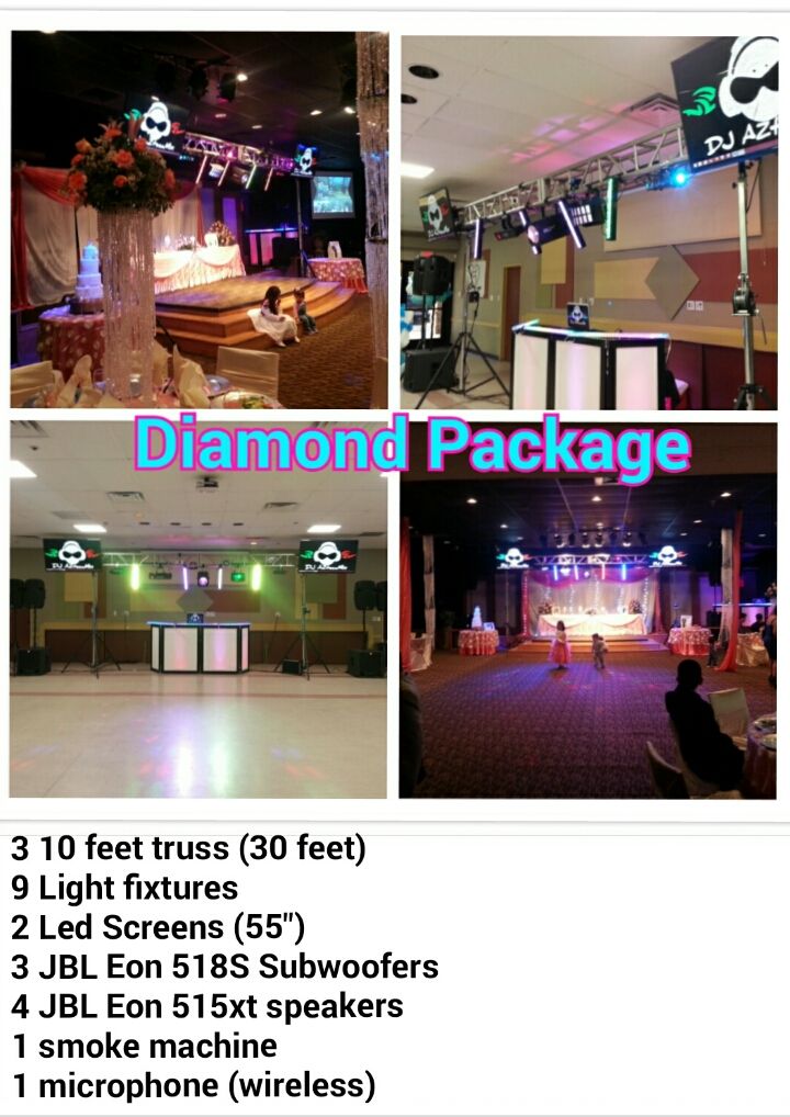 The Diamond Package is your larger set up, it is d