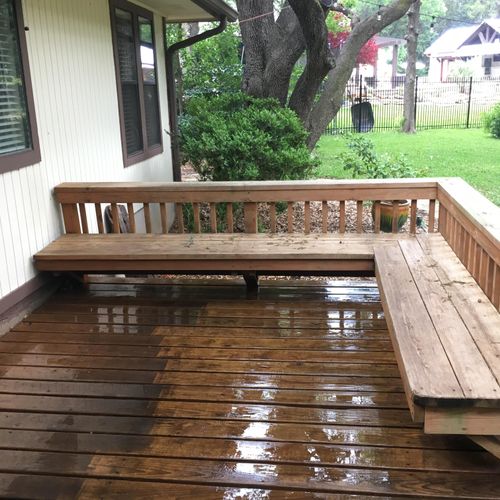 During the cleaning process for this deck 