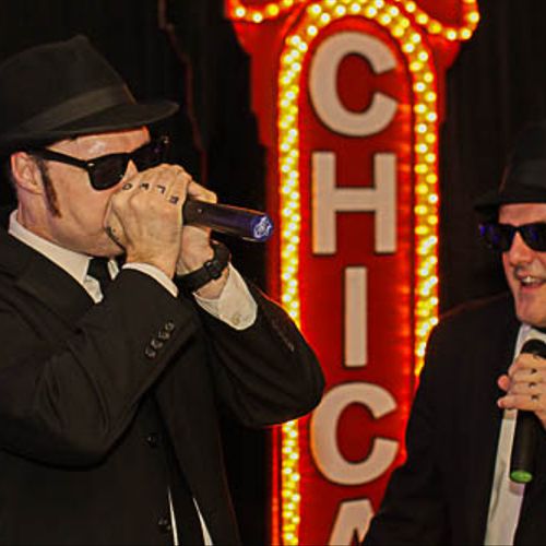 The Blues Brothers hosting a corporate party