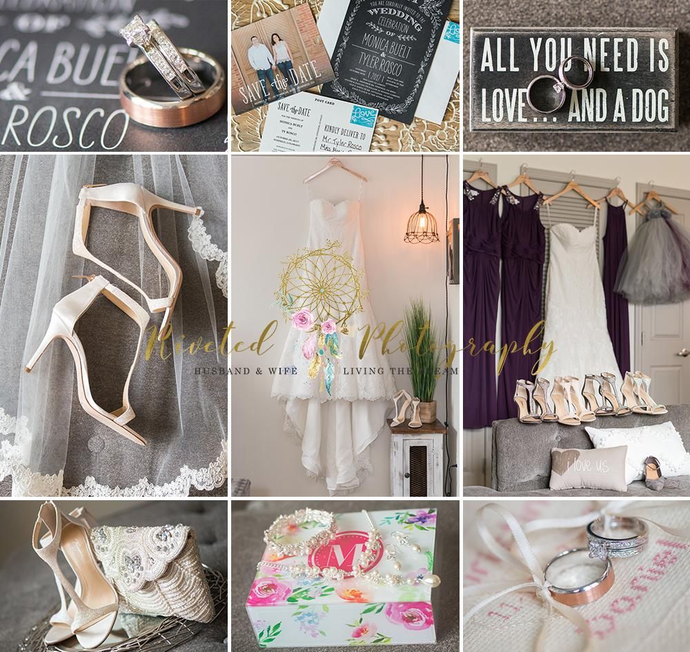 Wedding details for Hudson Gardens wedding. 