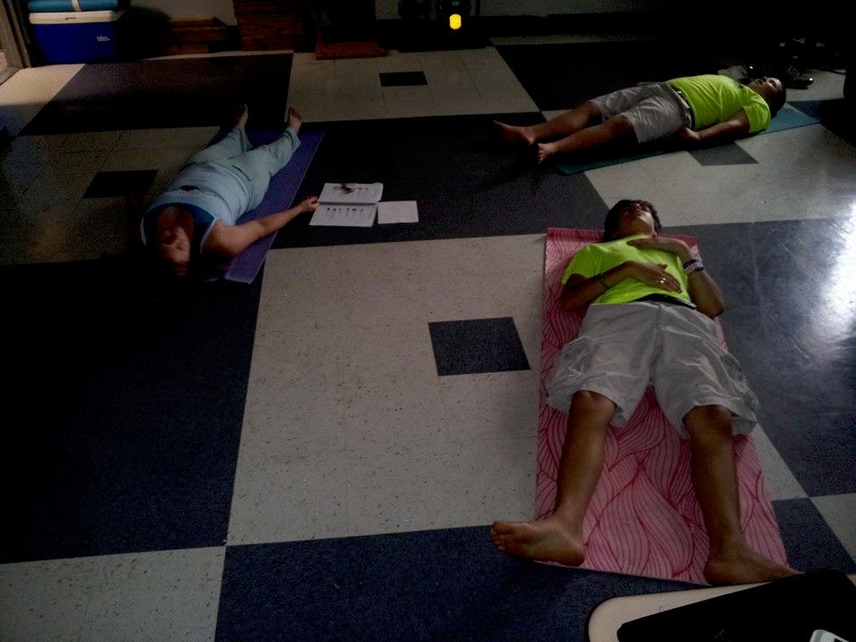 Working with the Teen CERT Explorers.