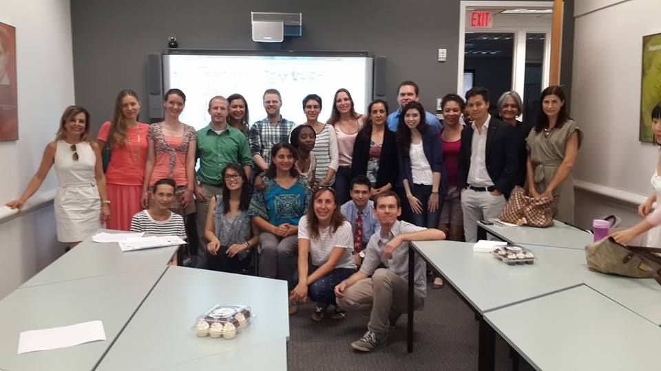 Group picture with past students and colleagues.