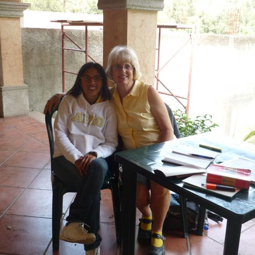 My Spanish teacher in Guatemala and I - summer 201