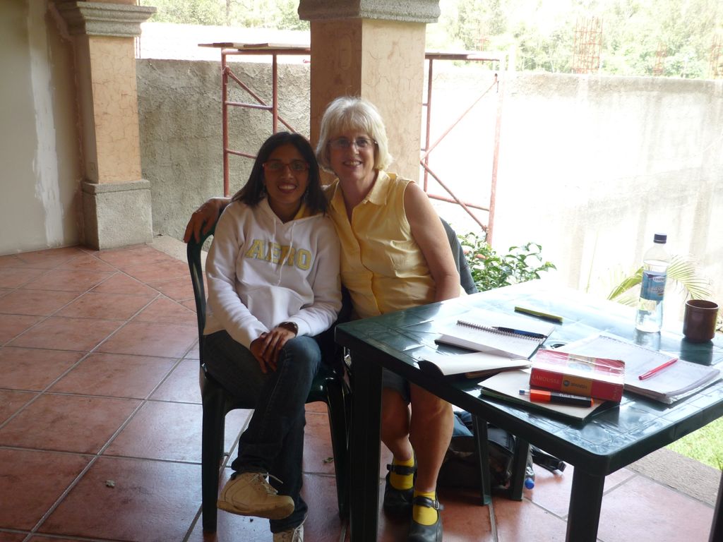 My Spanish teacher in Guatemala and I - summer 201