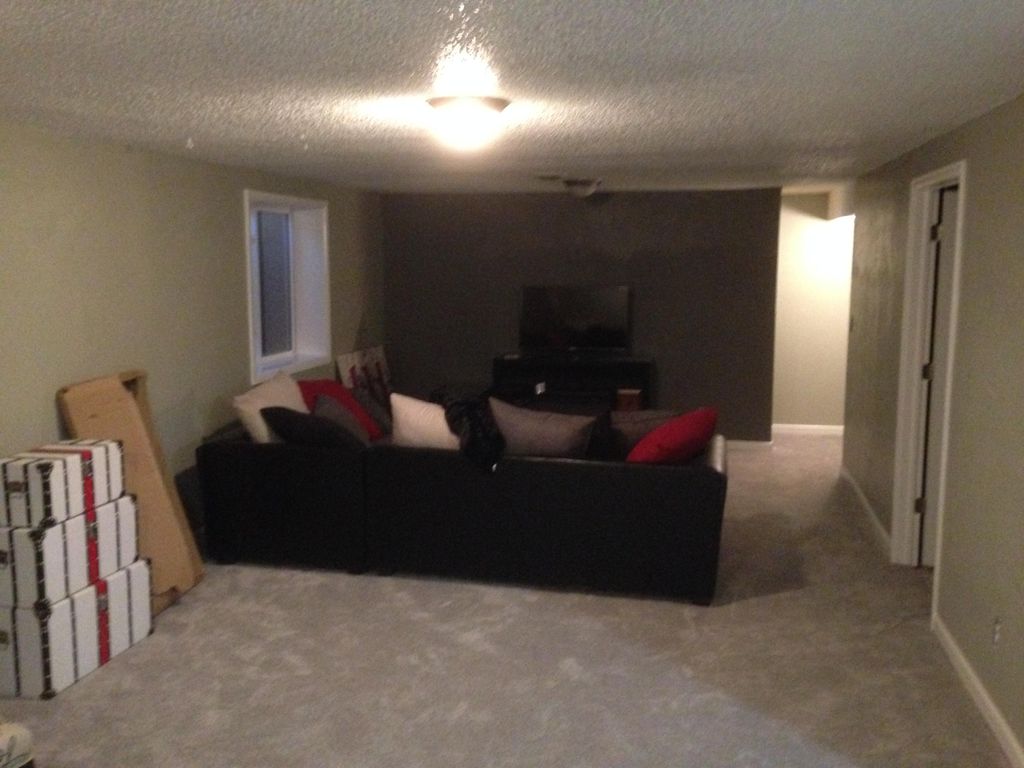 After we completed the basement renovation!