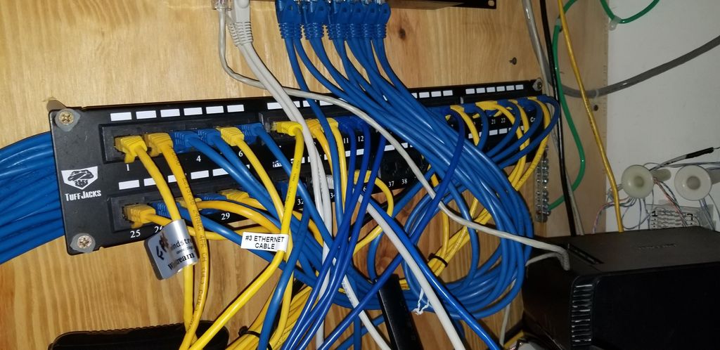 thos is a clean networking room surprisingly enoug