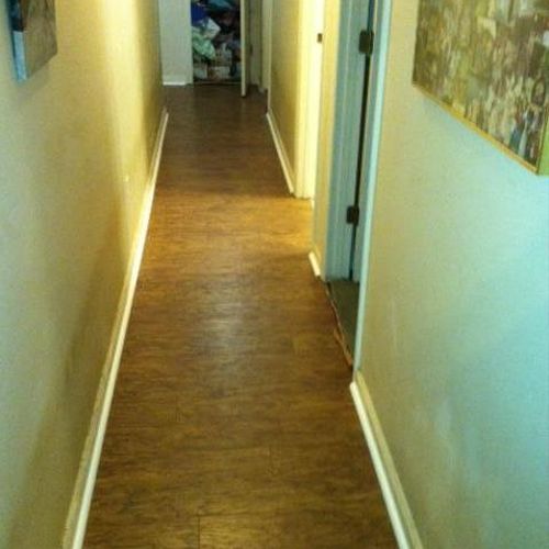 Laminate hallway