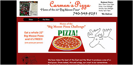 Carmen's Pizza in Newark Ohio.