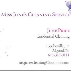 Miss June's Cleaning Service