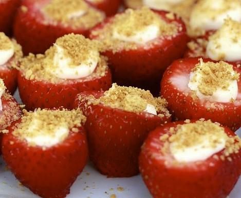 Cheesecake filled Strawberries---Don't settle for 