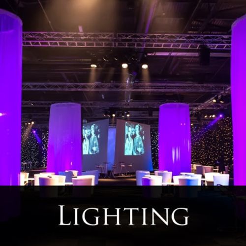 Corporate event lighting