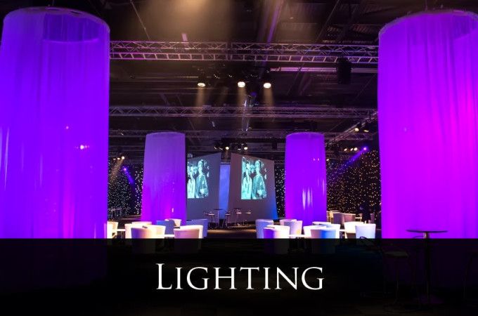 Corporate event lighting